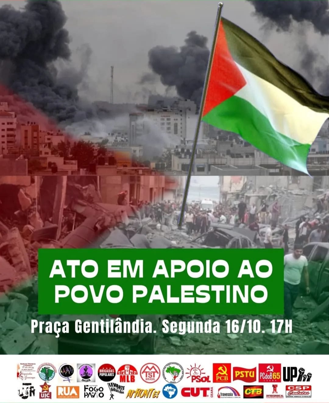 ATO DE SOLIDARIEDADE À LUTA PALESTINA EM FORTALEZA-CE